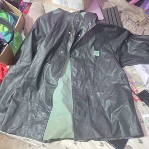 Helly Hansen Rain Gear Jacket Mens Medium Dark Green